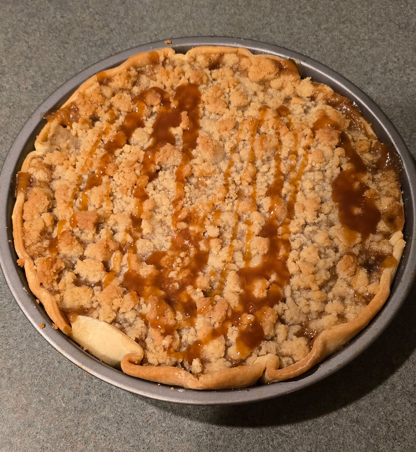 Vanilla burbon apple crisp