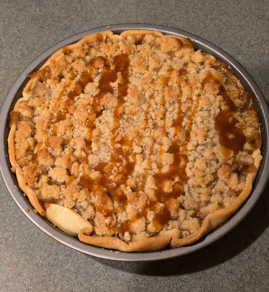 Vanilla burbon apple crisp